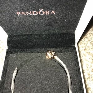Brand New pandora bracelets with heart clasp